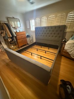 California King Bed Frame and box springs