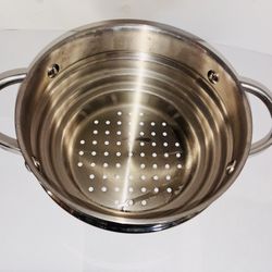 Stainless Steel Steamer Round 8.5’W