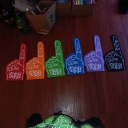 Multi Colored Foam Fingers
