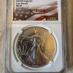 2025 W American Silver Eagle NGC MS 69 Early Release