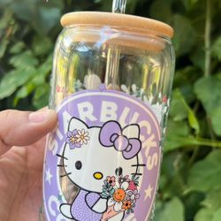 Hello Kitty Glass Cup