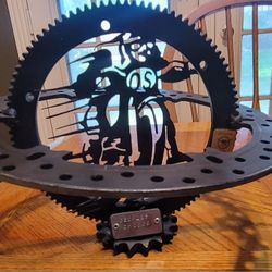 Motorcycle Metal Art Trophy Clutch 