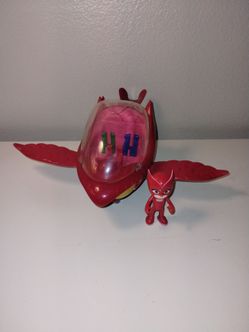 PJ Masks ~ Deluxe Owl Glider , Flapping Wings, Lights + Sounds