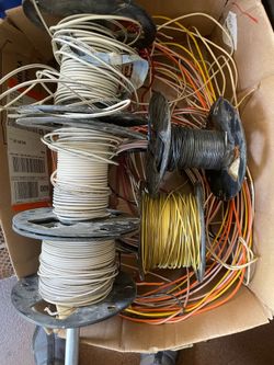 PENDING. Box of various 12 AWG and 14 AWG Solid Copper Electric Wire