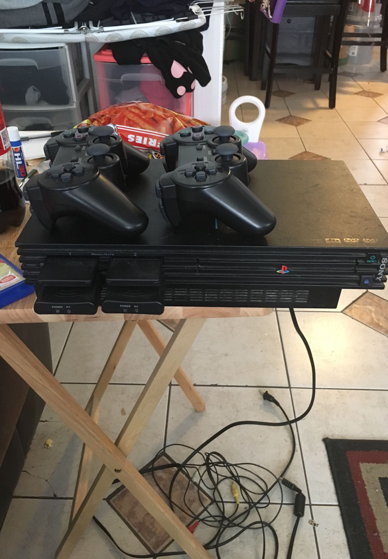 Ps2 with wireless controllers