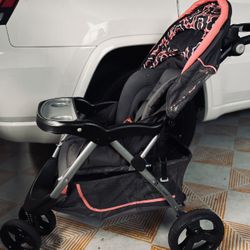 Pink & Gray Stroller 