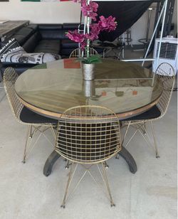 World Market Wood & Iron Dining Table