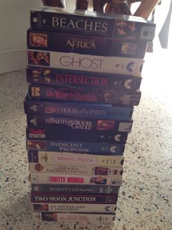 VHS Videos 16 Movies