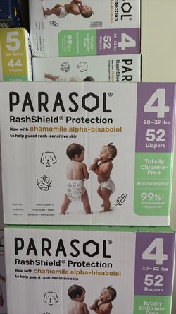 Parasol size 4 diapers  (5 boxes total bundled)