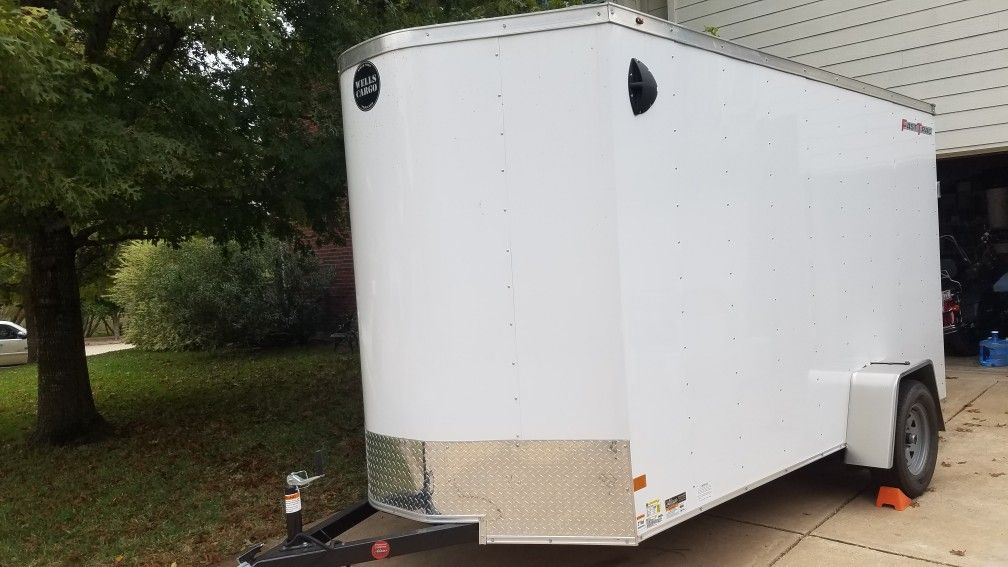 Wells Cargo Enclosed Trailer 7.5'x12'x6.5'