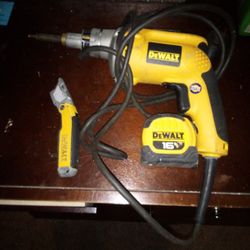 Dewalt Screw Gun And Tape Measuring ,Tool