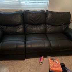 Lazyboy Leather Recliner Sofa 86”