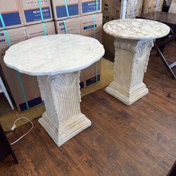 marble Tables Tops With Stand Two Available At $150 Each