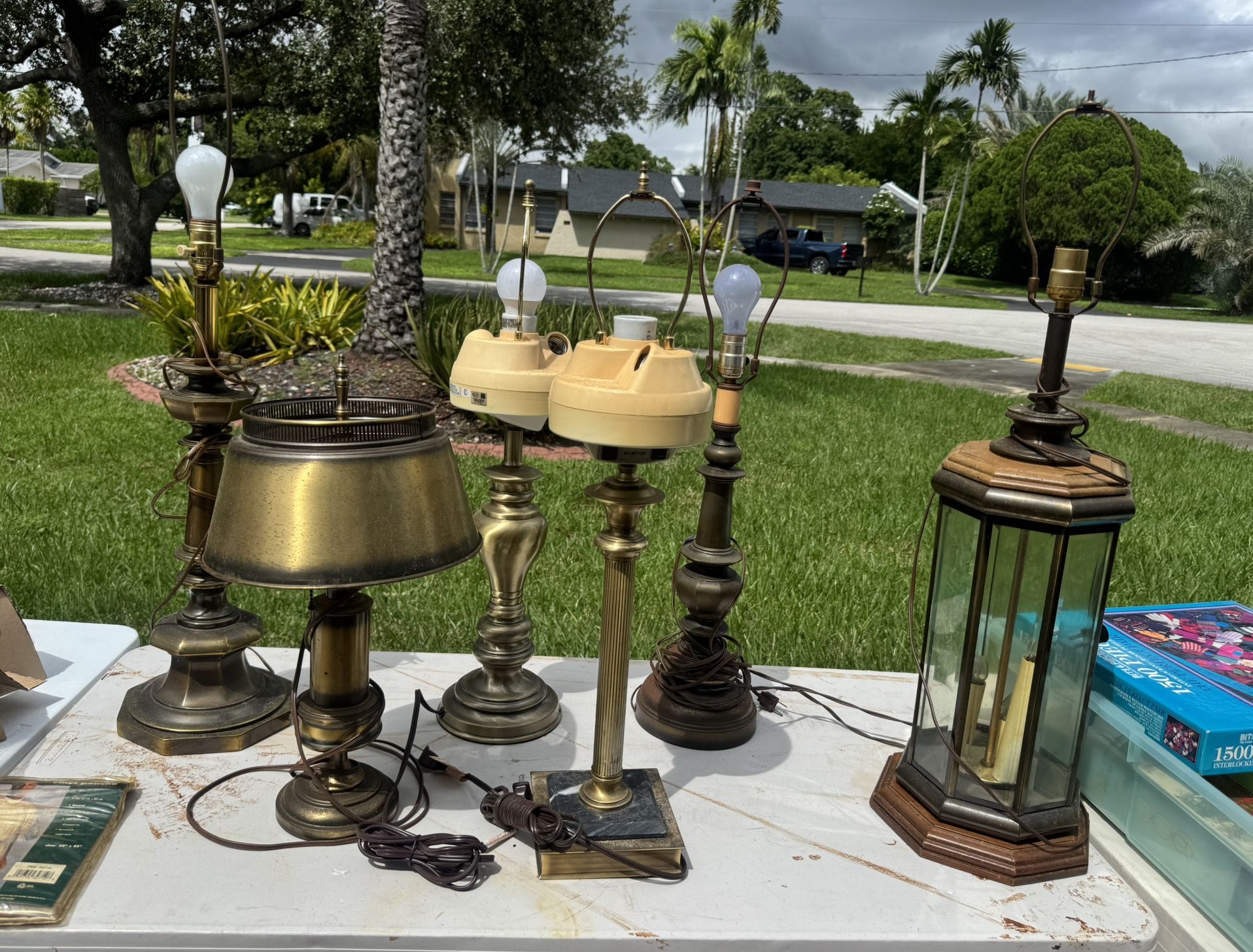 Vintage BRASS Lamps  $10. each OBO
