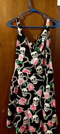 Women’s Skull~Rose print Dress