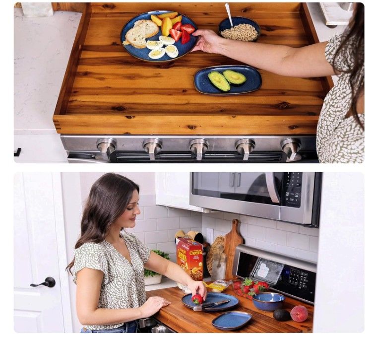 Acacia Stove/Sink Top Cover Board - C50