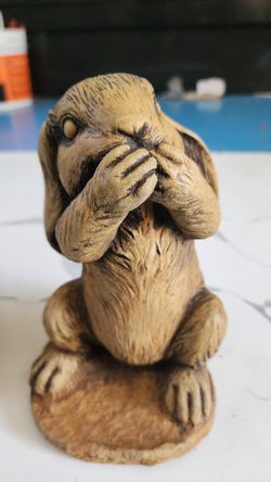 All 3 Bunnies, Made From Cement, Mexico