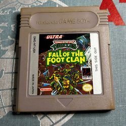 Teenage Mutant Ninja Turtles: Fall of the Foot Clan (Nintendo Game Boy, 1990) – Authentic Cartridge