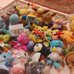 Brand New Pokemon Plushies 15Each