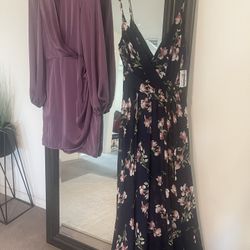 Purple And Flower Dresses 