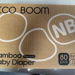 Unopened Bamboo Baby Diaper NB Size 