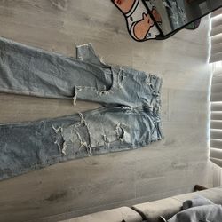 zara denim ripped jeans