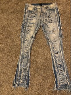 men’s stacked jeans