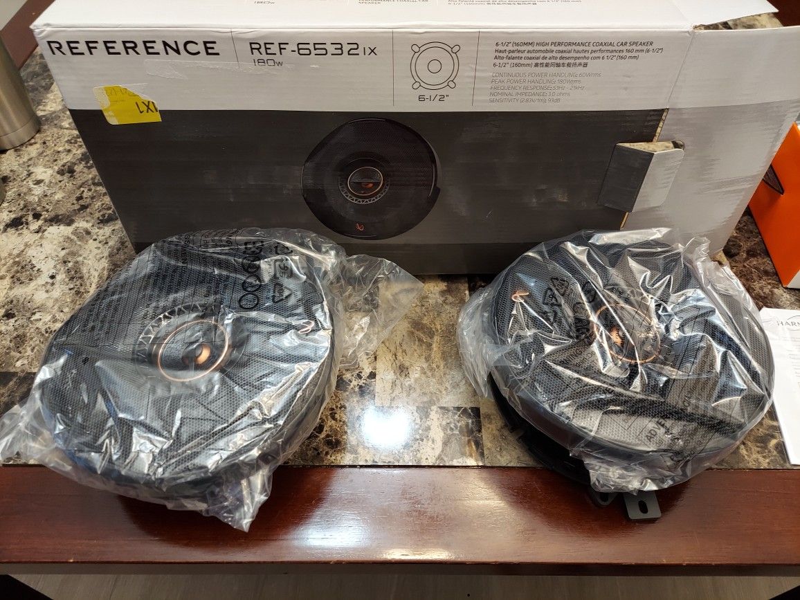 Infinity Reference 6.5" coaxial speakers - brand new in box!