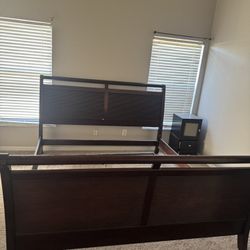 King Size Bed frame And Matching Dresser 