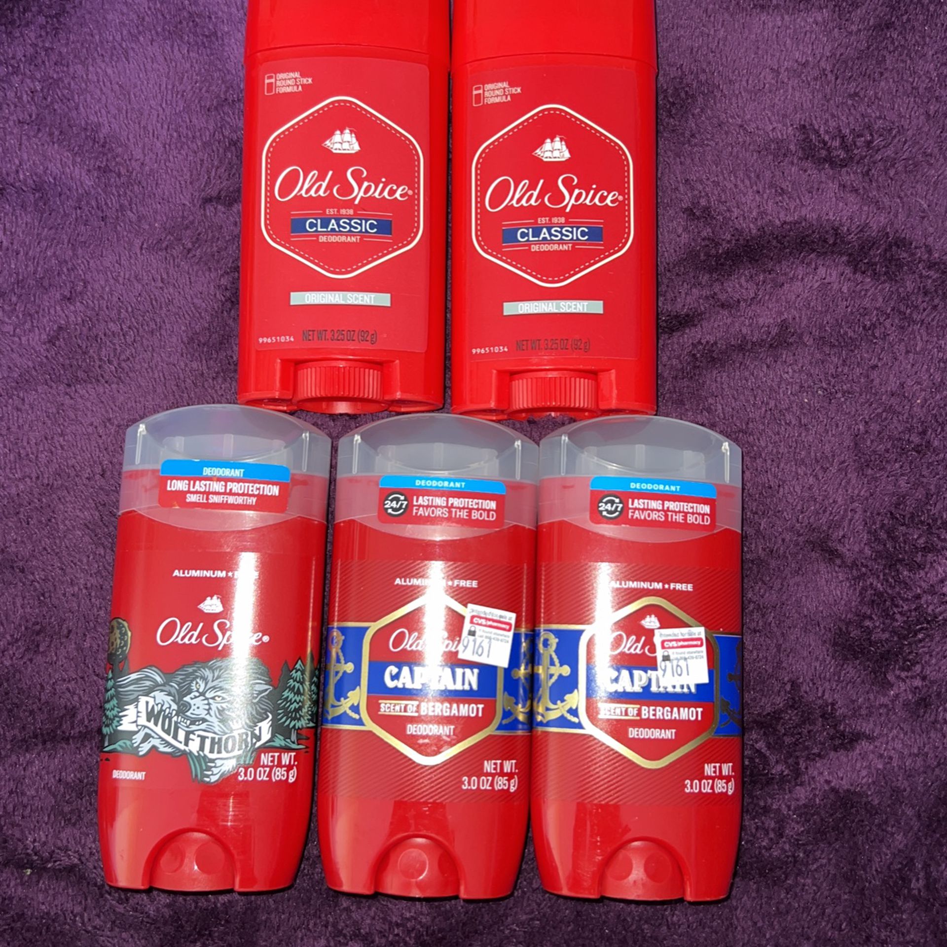Old Spice Deodorant, $4 Each