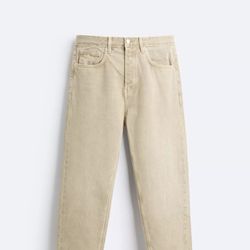 ZARA CROPPED SLIM FIT JEANS