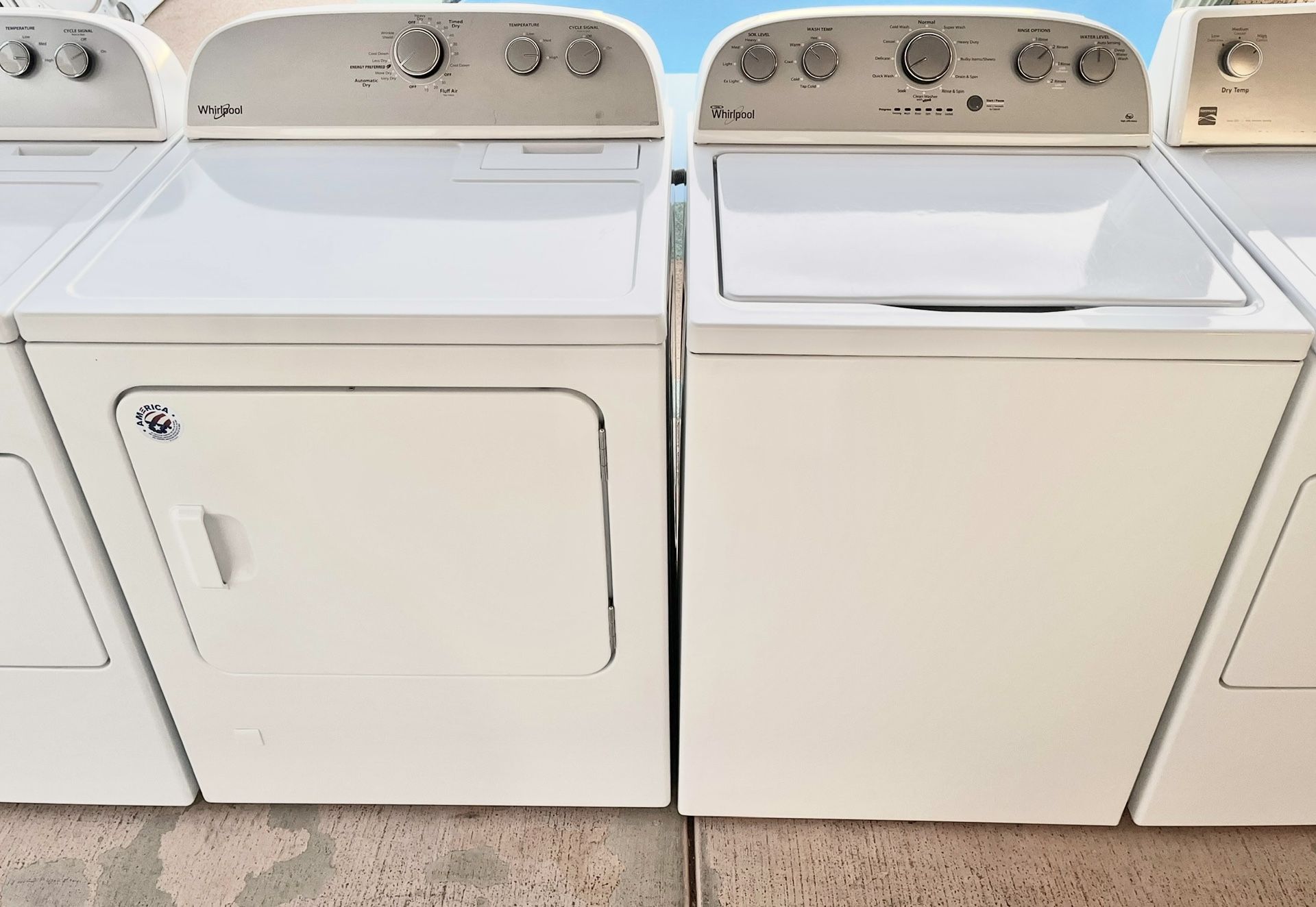 Whirlpool Washer And Gas Dryer 90 Day Warranty Some Delivery