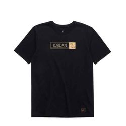 Nike Air Jordan OVO drake Black and Gold T shirt