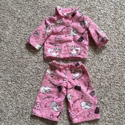 American Girl Doll Kitty Pajama Set