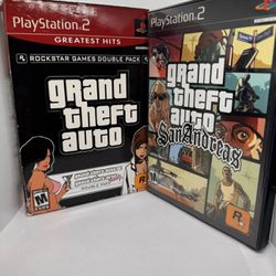 Grand Theft Auto: The Trilogy, 2004, PS2 Playstation 2 (Grand Theft Auto III / Grand Theft Auto San Andreas / Grand Theft Auto Vice City)