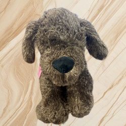 Animal Adventure soft chocolate brown floppy puppy dog plush animal https://offerup.com/redirect/?o=MThpbi5SZWQ= heart on foot