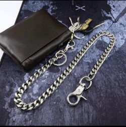 Men’s Fashion pants wallet chain