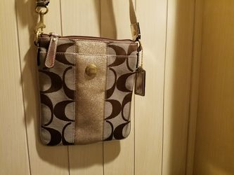 Genuine Small brown/gold Coach Bag