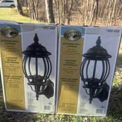 Set Of 2 HAMPTON BAY EXTERIOR WALL LANTERN 🏮 