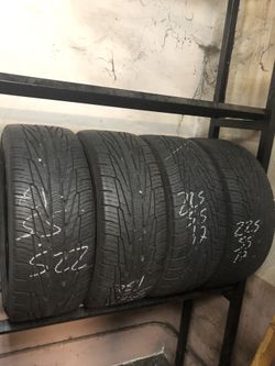 225/55/17 used tires 225-55-17 llantas usadas