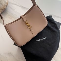 YSL Beige Hobo Shoulder Bag 