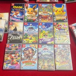 Nintendo Switch Games, Pokémon, Zelda, Super Mario Bros And More. $40 Each
