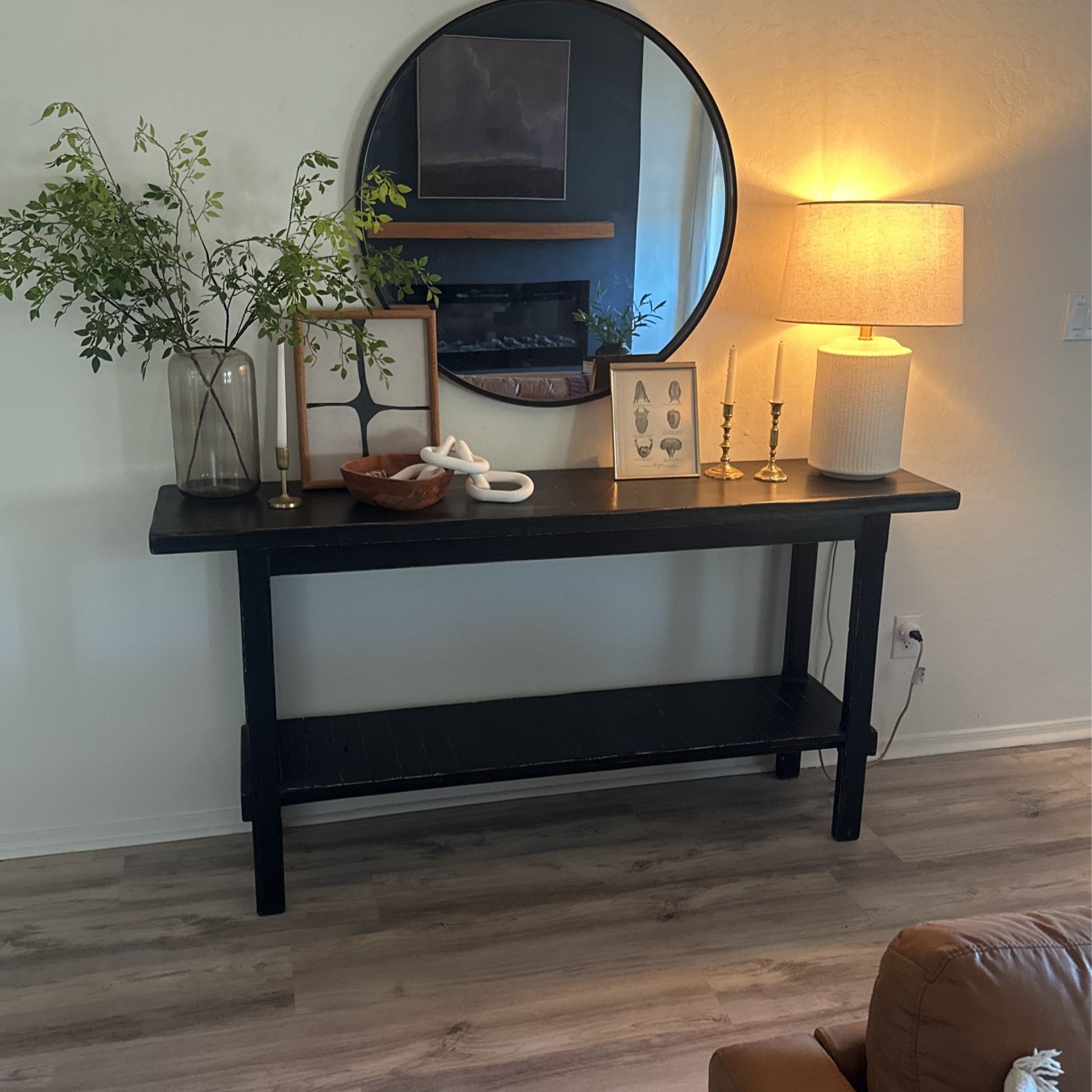 Wood Console Table