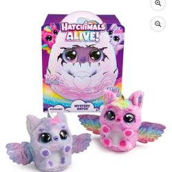 Hatchimals Alive, Mystery Hatch 6.5-inch Pufficorn Electronic Pet