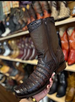 La sierra Leather Cowboy boots Brown - Varias Medidas
