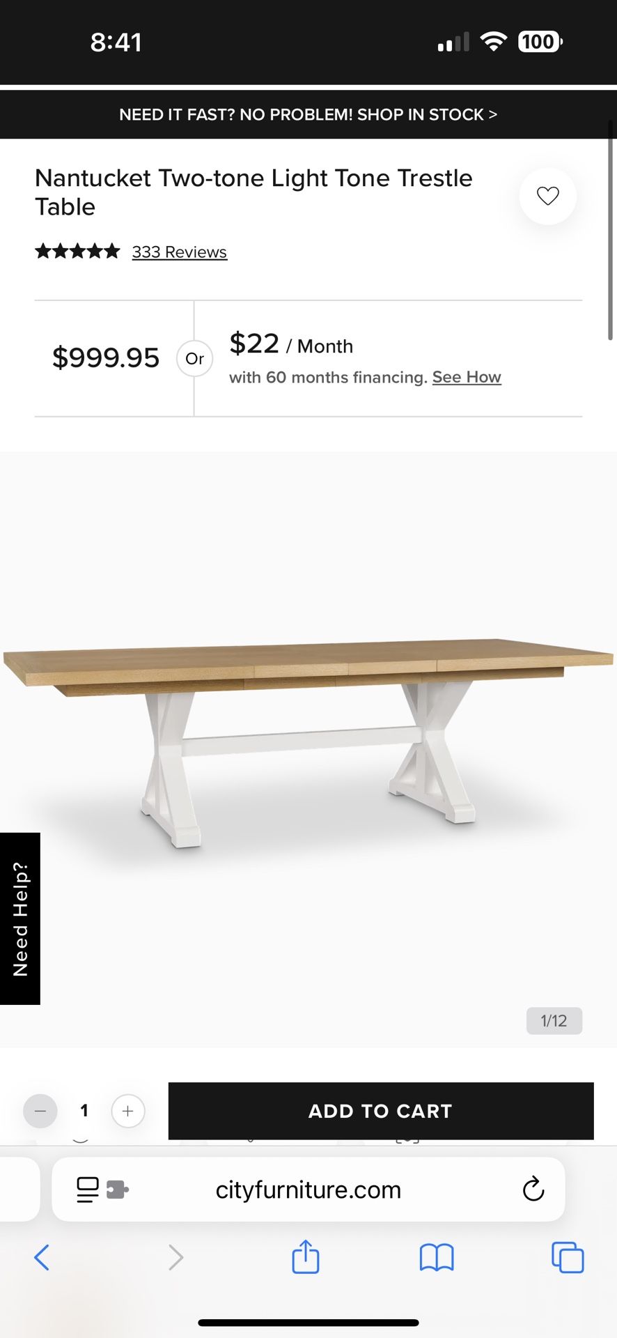 City Furniture Nantucket Dining Table Seats 10 With Chairs