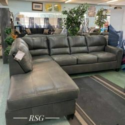 Ashley Furniture Navi Sectional/ Sleeper Options 💚$39 Down Payment with Financing  No Needed Credit Check