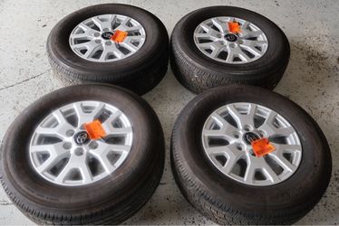 24-26 TOYOTA TACOMA OEM 17" ALLOY WHEELS RIMS TOYOTIRES 245/70R17 SET OF 4