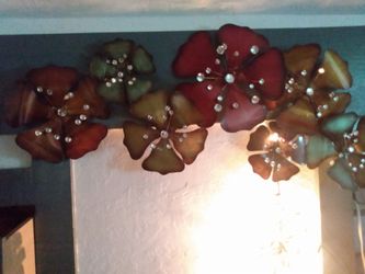 Wall Art Metal Flowers.