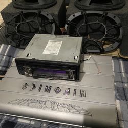 Kicker Speakers Kenwood BT Stereo Hifonics Amp 6x9 Boxes 